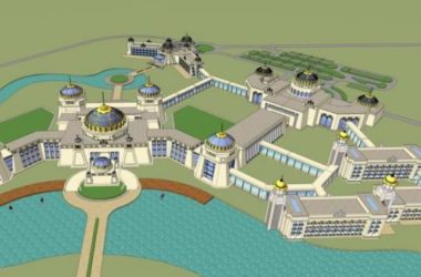 Sketchup酒店模型|多层酒店，蒙古民族风，古典风格-BIM建筑网