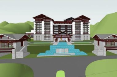 Sketchup酒店模型|圣地九寨酒店，多层酒店，新中式风格，藏式-BIM建筑网