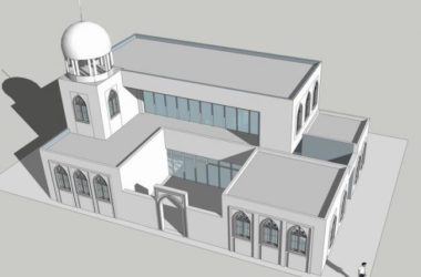 Sketchup文化模型|多层回族礼堂，清真寺，古典风格，宗教建筑-BIM建筑网