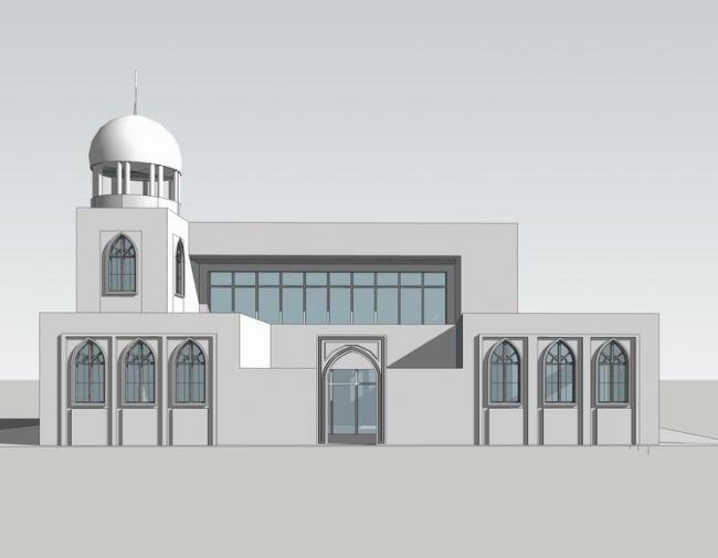 Sketchup文化模型|多层回族礼堂，清真寺，古典风格，宗教建筑