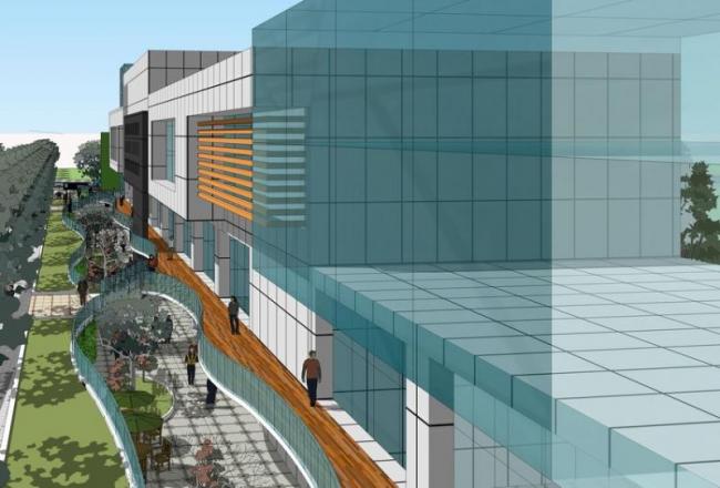 Sketchup商业模型|多层商业街，现代风格