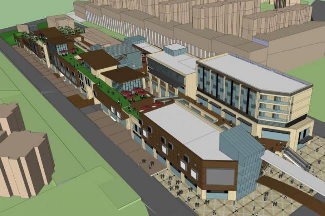 Sketchup综合体模型|高层办公楼,多层高层混合商业综合体,现代风格-BIM建筑网