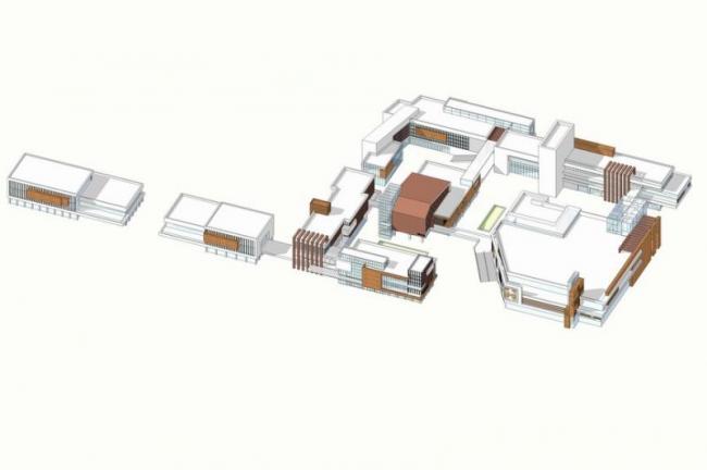 Sketchup商业模型|多层商业街，现代风格