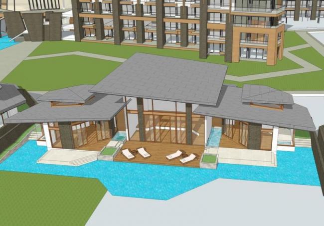 Sketchup酒店模型|多层酒店，现代风格