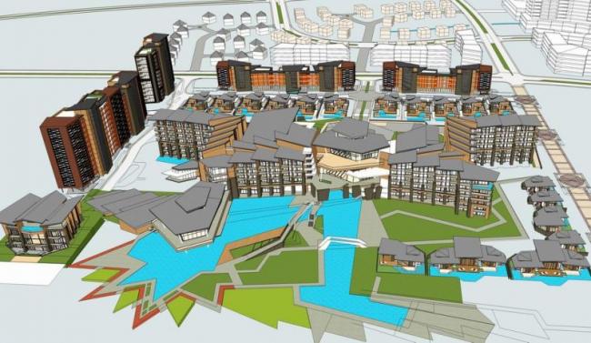 Sketchup酒店模型|多层酒店，现代风格