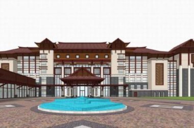 Sketchup住宅模型|多层住宅，居住建筑，东南亚风格，古典风格-BIM建筑网