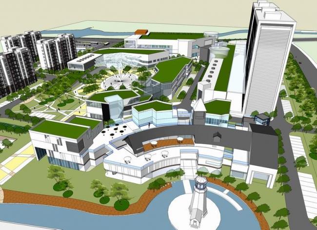 Sketchup住宅模型|多层公寓，居住建筑，现代风格