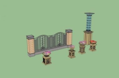 Sketchup素材模型|欧式组件素材，古典风格-BIM建筑网