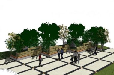 Sketchup素材模型|石材景墙矮墙素材组件-BIM建筑网