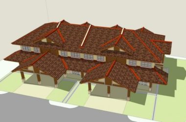 Sketchup商业模型|多层会所，美式风格，新古典风格，坡屋顶，商业建筑-BIM建筑网