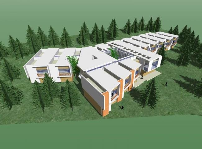 Sketchup商业模型|多层会所，商业建筑，现代风格