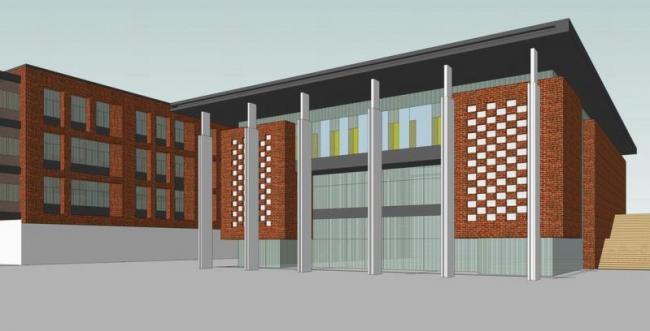 Sketchup学校模型|多层学校中学，校园，现代风格，教育建筑