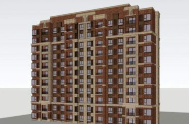 Sketchup住宅模型|小高层住宅，新古典风格，红砖，居住建筑-BIM建筑网