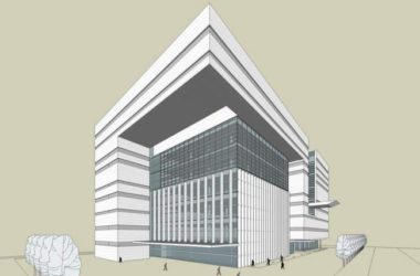 Sketchup办公模型|多层办公楼，现代风格-BIM建筑网