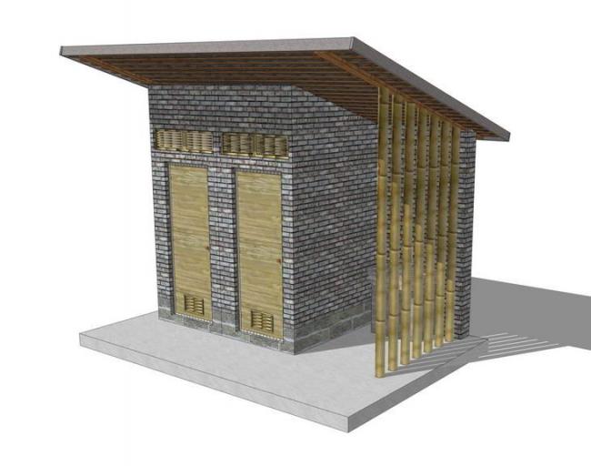 Sketchup小品模型|厕所，现代风格，小品