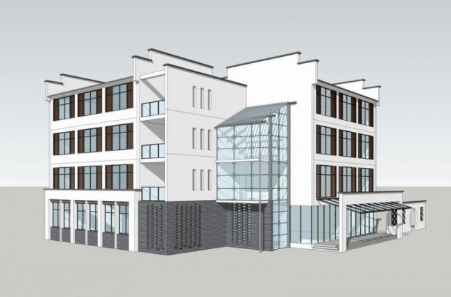 Sketchup住宅模型|多层农村自建房，多层住宅，居住建筑，中式风格