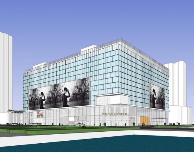 Sketchup商业模型|多层商业购物中心，现代风格