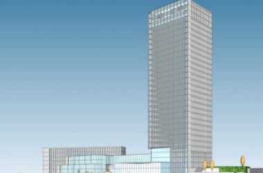 Sketchup办公模型|高层办公楼写字楼，现代风格-BIM建筑网