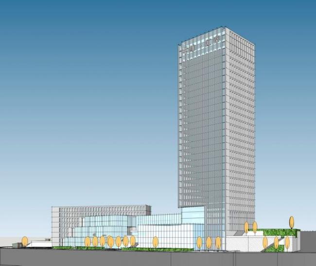 Sketchup办公模型|高层办公楼写字楼，现代风格