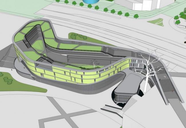 Sketchup商业模型|多层商业街，现代风格