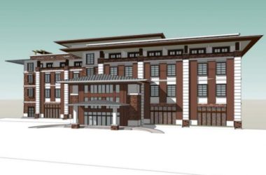 Sketchup酒店模型|多层旅馆酒店，现代风格-BIM建筑网