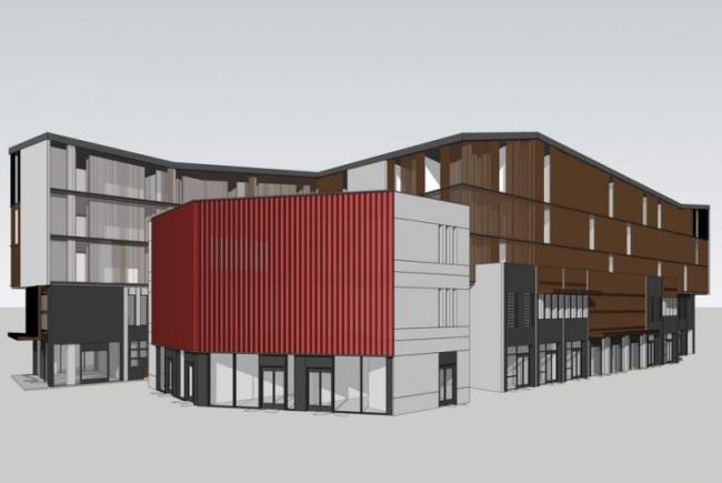 Sketchup商业模型|多层商业楼，新中式风格