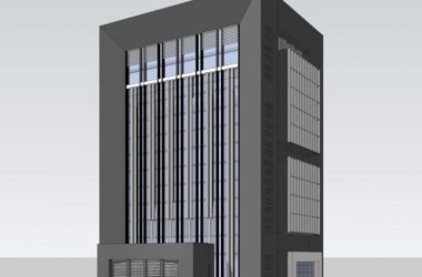 Sketchup办公模型|多层学校行政办公楼，办公建筑，现代风格-BIM建筑网