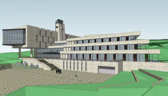 Sketchup商业模型|多层会所，现代风格，商业建筑