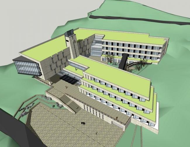 Sketchup商业模型|多层会所，现代风格，商业建筑
