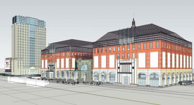 Sketchup商业模型|多层商业楼，阿拉伯风格，古典风格