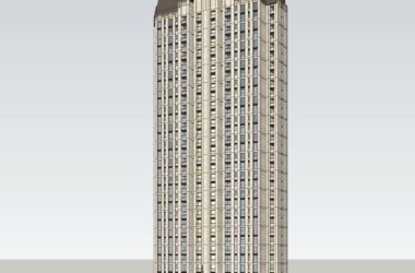 Sketchup住宅模型|高层住宅，法式风格，新古典风格，居住建筑-BIM建筑网