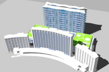 Sketchup办公模型|高层政府办公楼，现代风格-BIM建筑网