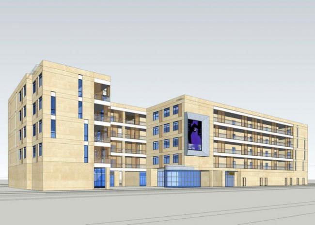 Sketchup办公模型|多层办公楼，现代风格