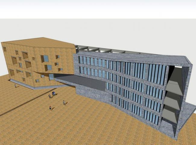 Sketchup商业模型|多层会所，商业建筑，现代风格