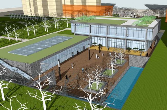 Sketchup商业模型|多层会所，现代风格，商业建筑