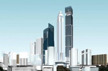 Sketchup办公模型|超高层办公楼，现代风格-BIM建筑网