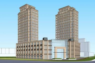 Sketchup住宅模型|高层住宅商住楼，新古典风格，底层商业，居住建筑-BIM建筑网