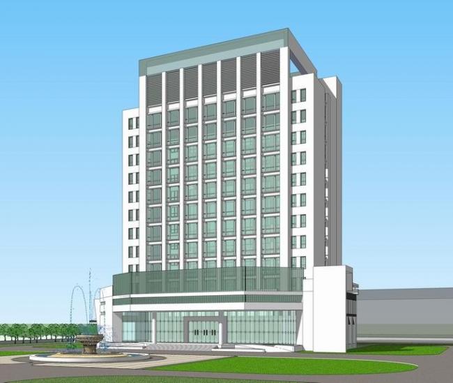 Sketchup医院模型|高层医院，医疗建筑，现代风格