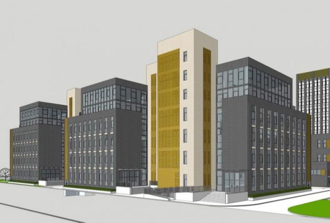 Sketchup住宅模型|商住楼，多层住宅，现代风格