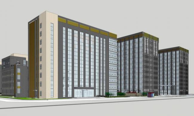 Sketchup住宅模型|商住楼，多层住宅，现代风格
