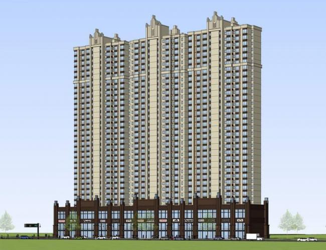 Sketchup住宅模型|高层住宅，居住建筑，现代风格