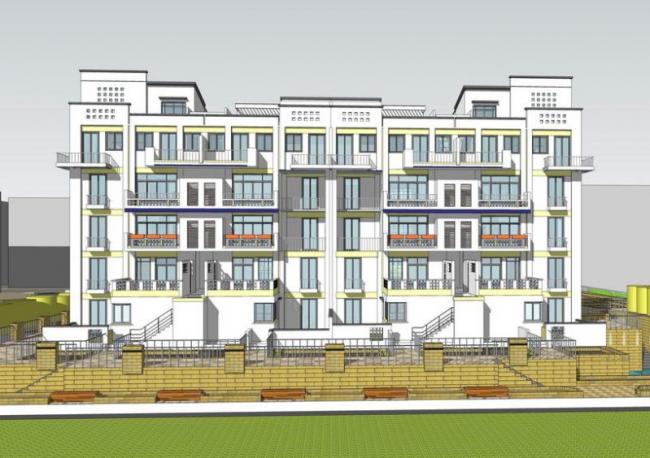 Sketchup住宅模型|多层住宅，居住建筑，新中式风格