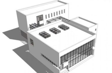 Sketchup办公模型|多层小型办公楼，现代风格-BIM建筑网