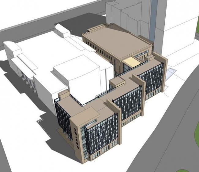 Sketchup酒店模型|多层商务酒店宾馆，现代风格