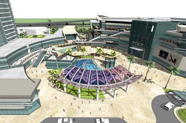 Sketchup综合体模型|多高层混合商业综合体，高层住宅，底层商业，现代风格