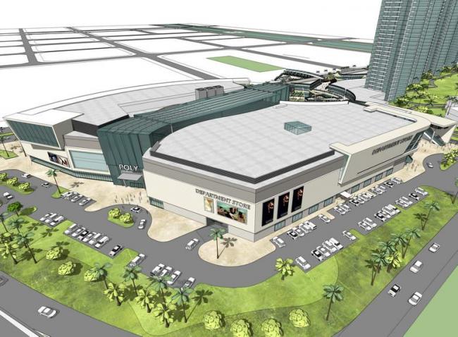 Sketchup综合体模型|多高层混合商业综合体，高层住宅，底层商业，现代风格