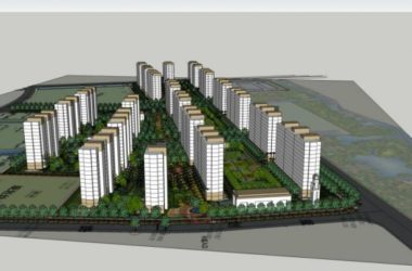 Sketchup住宅模型|多层住宅小区，居住建筑，现代风格-BIM建筑网