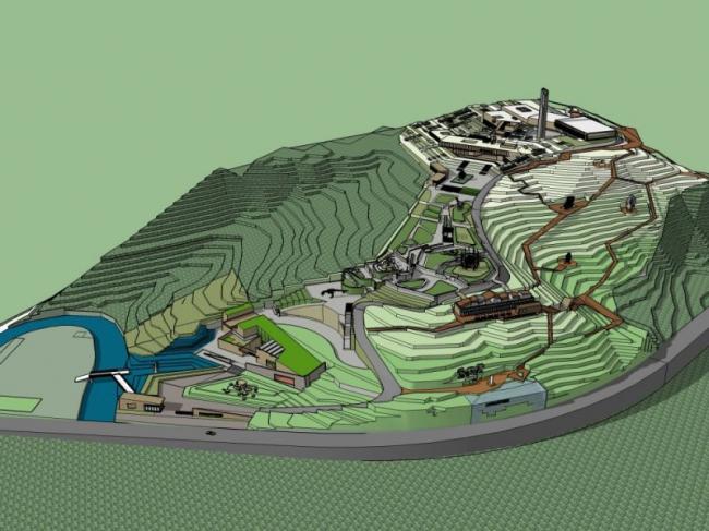 Sketchup景观模型|主题公园景观，现代风格