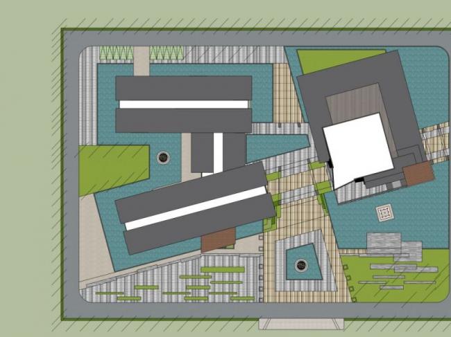 Sketchup办公模型|多层办公楼，现代风格