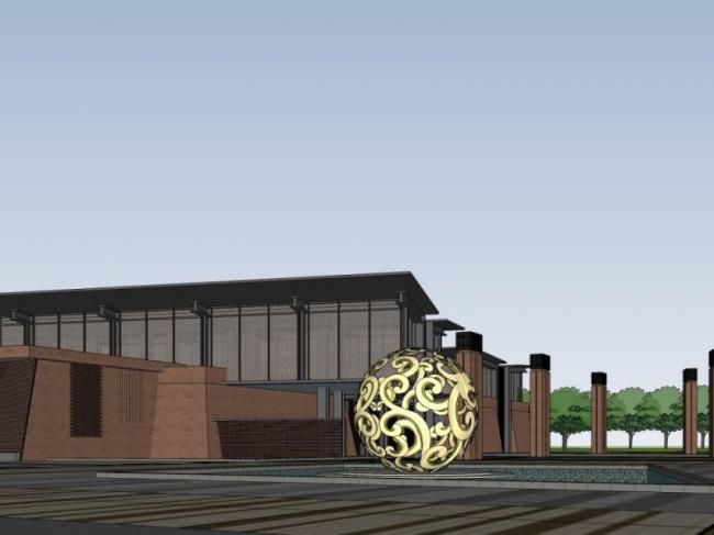 Sketchup办公模型|多层办公楼，现代风格